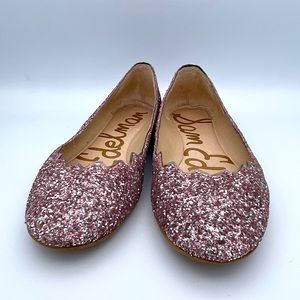 Sam Edelman felecia pink sparkling flats